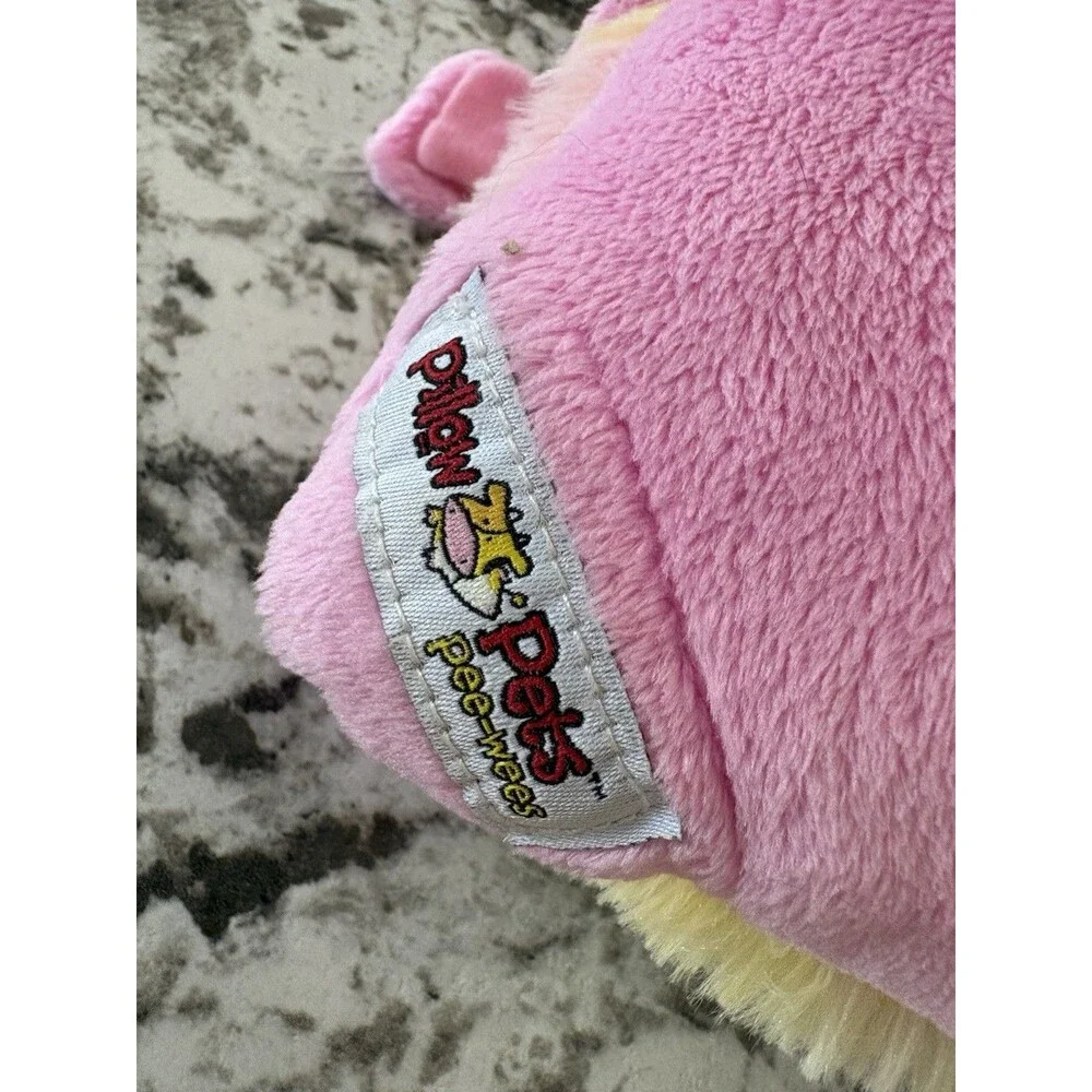 Pillow Pets Pee-Wees Pastel Rainbow Tie Dye Bunny Rabbit Plush 11